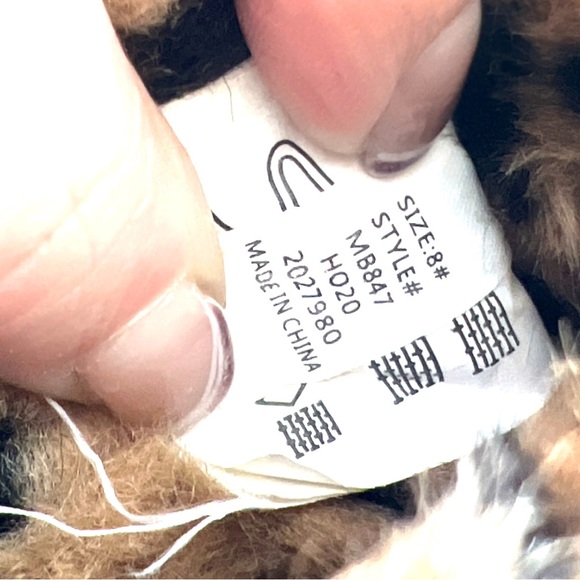 Madewell Recycled Faux Fur‎ Quilted Scuff Slippers Leopard Print Size 8 - Picture 9 of 9